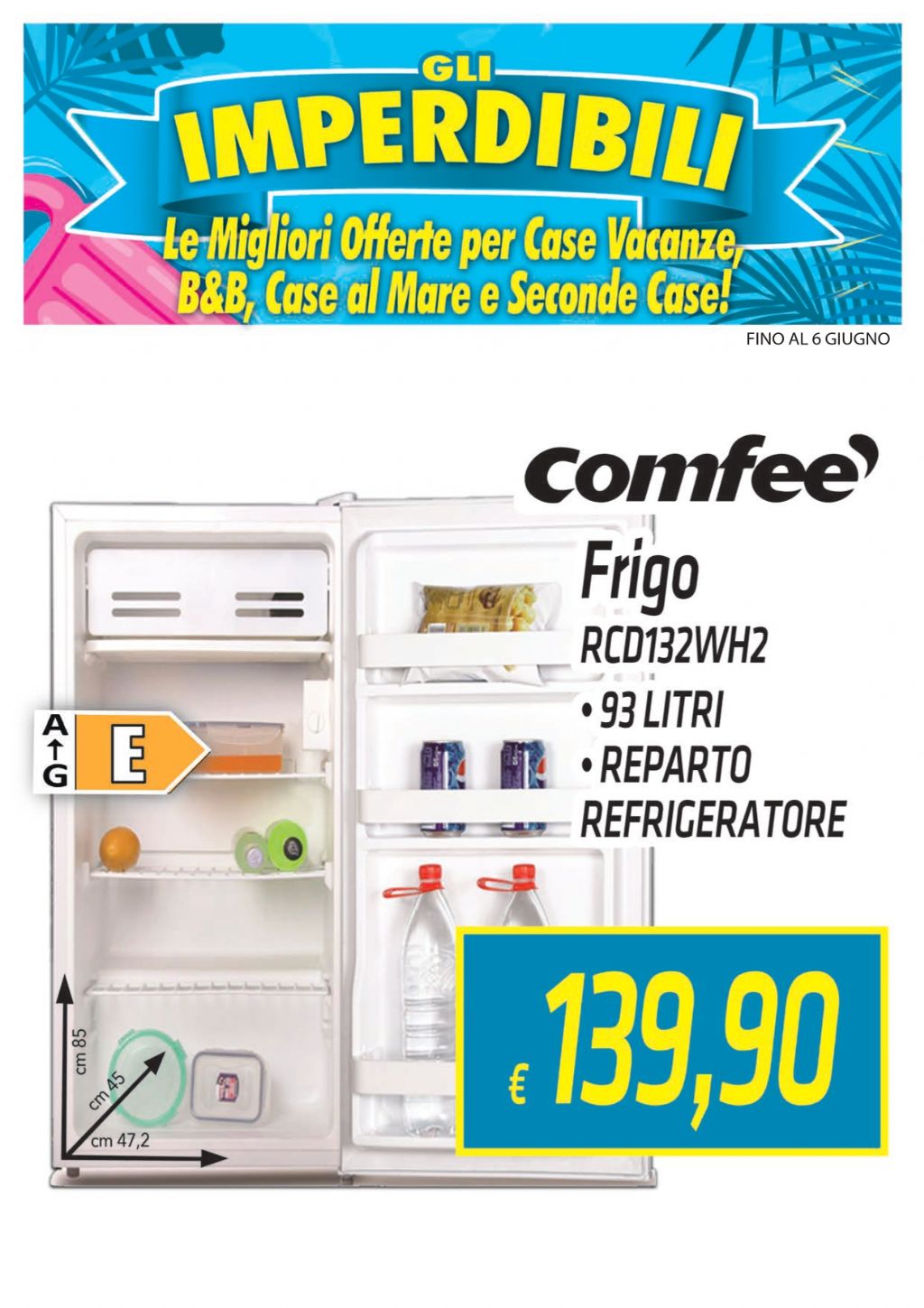 FRIGO COMFEE RCD132WH2